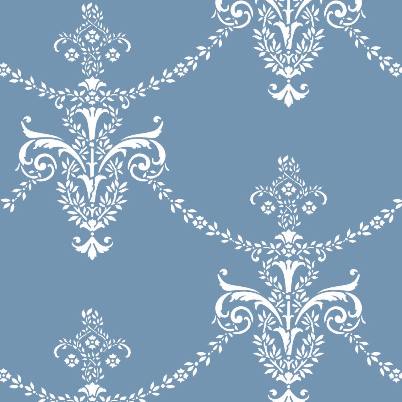 Petite Antique Wallpaper Wall Stencil | 3689 by Designer Stencils | Pattern Stencils | Reusable Stencils for Painting | Safe & Reusable Template for Wall Decor | Try This Stencil Instead of a Wallpaper | Easy to Use & Clean Art Stencil Pattern